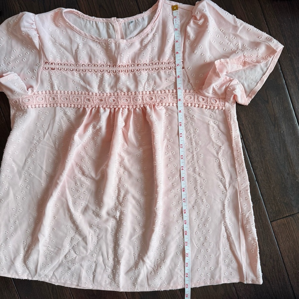 Pink Eyelet Blouse - Picture 5 of 6